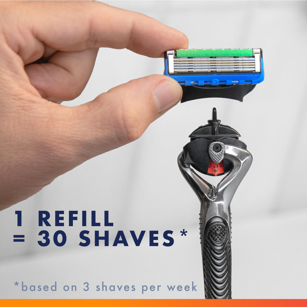 Shaving Razor with 8 Blade Refills E43478