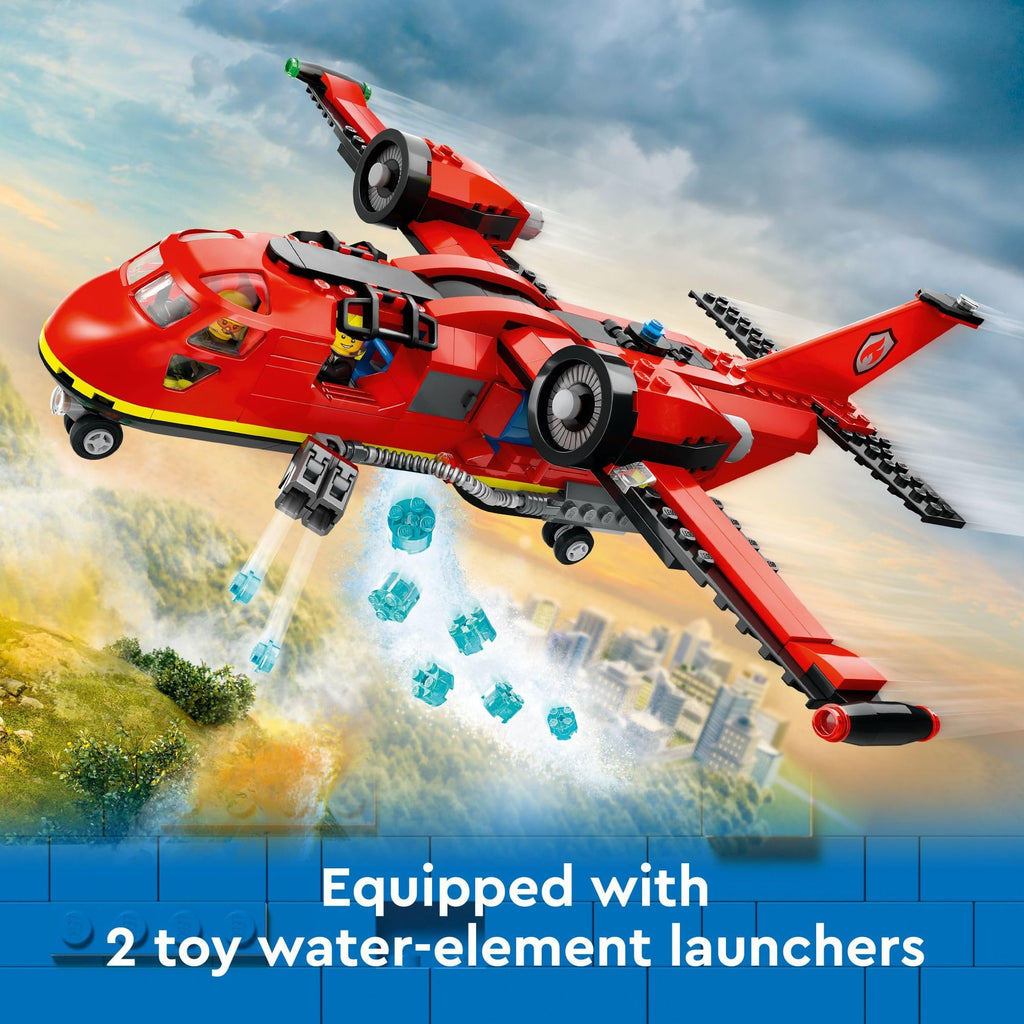 Fire Rescue Plane Toy with 3 Minifigures C1468