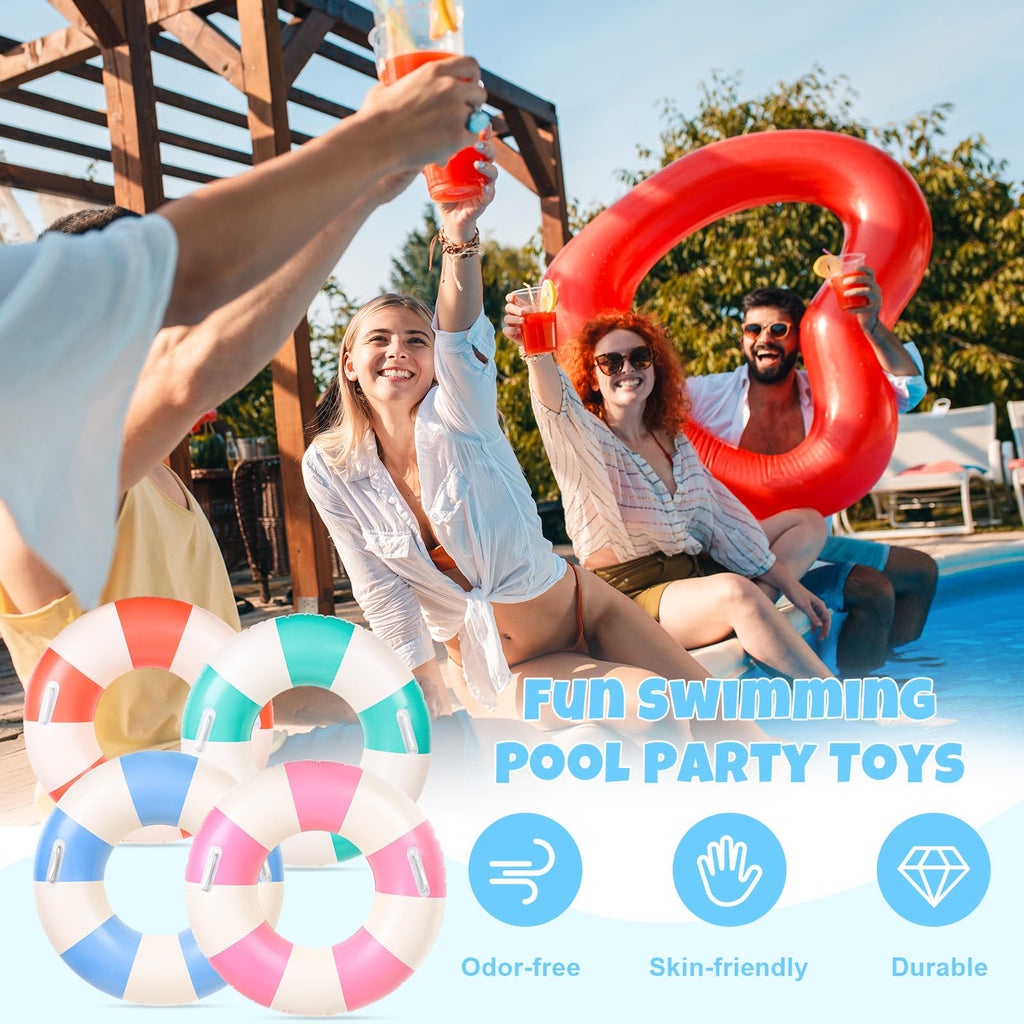 4Pcs Inflatable Pool Float with Handle C489543