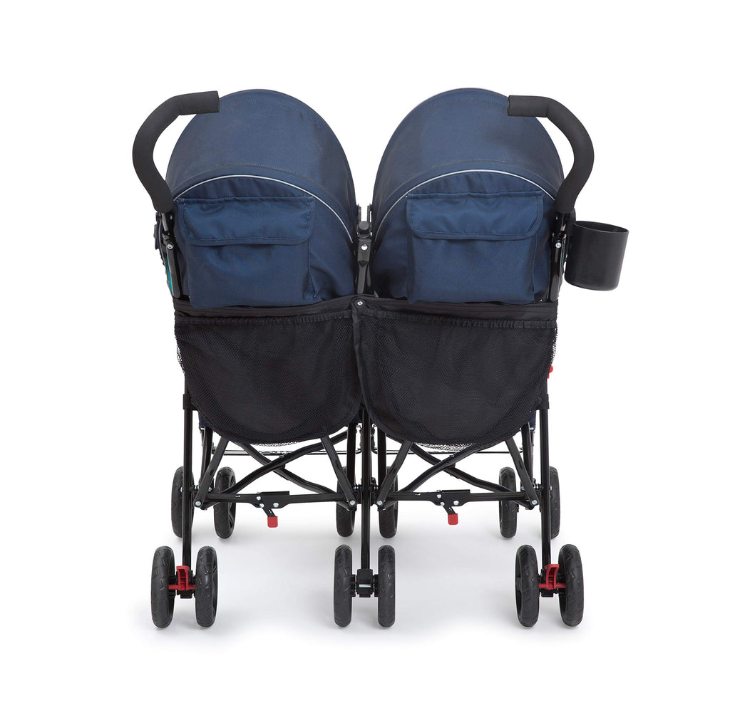 Side by Side Stroller with Recline, Storage & Compact Fold N492