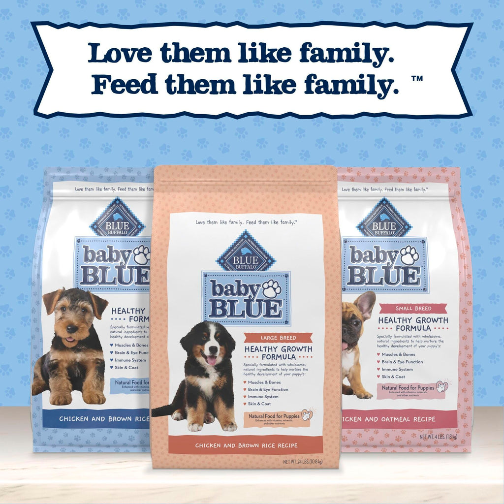Large Breed Puppy Dry Dog Food Chicken and Brown Rice 24-lb Bag B727