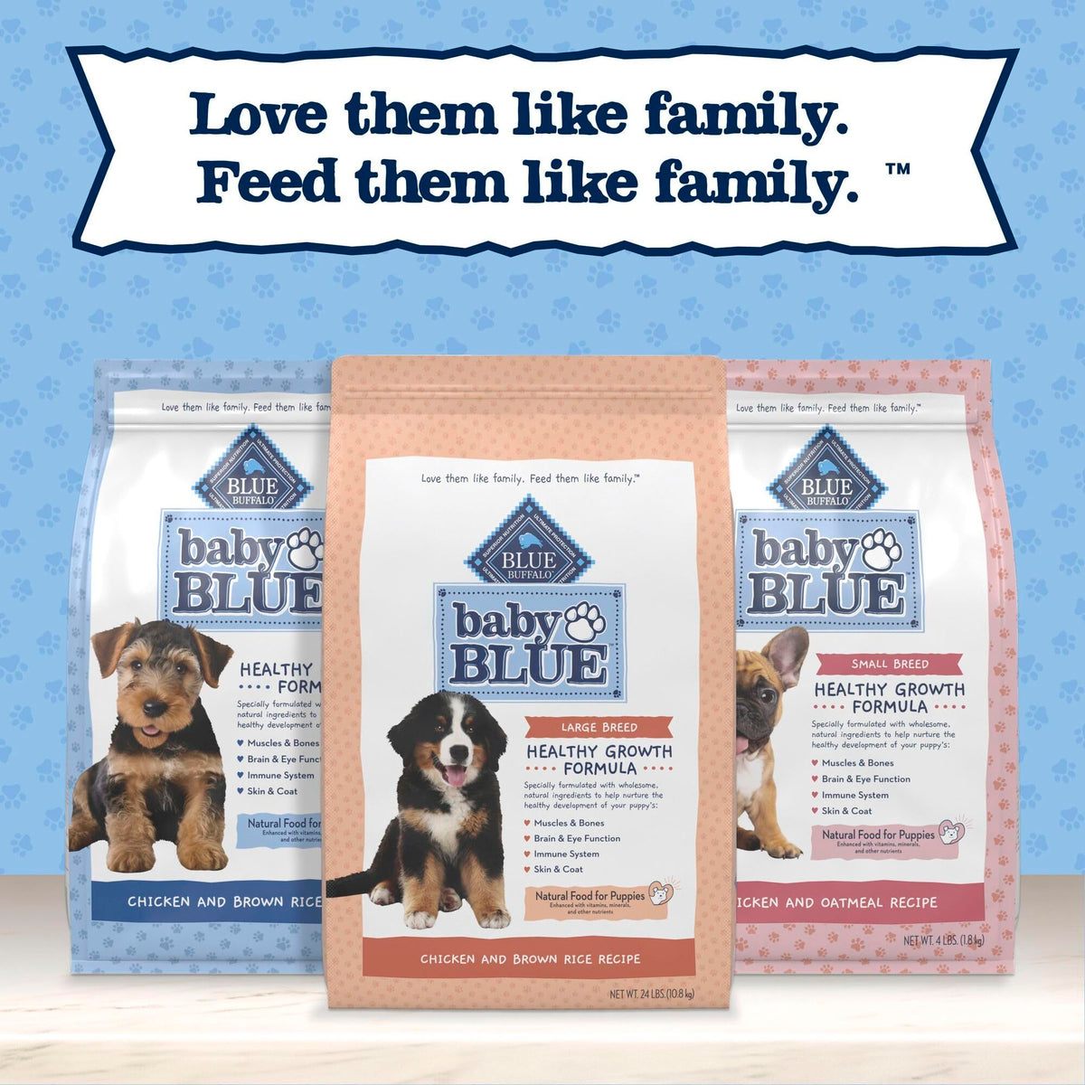 Large Breed Puppy Dry Dog Food Chicken and Brown Rice 24-lb Bag B727