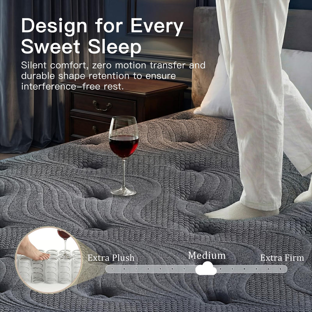 Full Size 12 Inch Memory Foam Hybrid Mattress W725696
