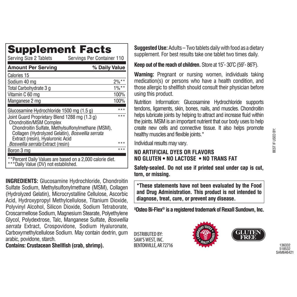 Triple Strength Glucosamine Chondroitin MSM 220 Count I751018