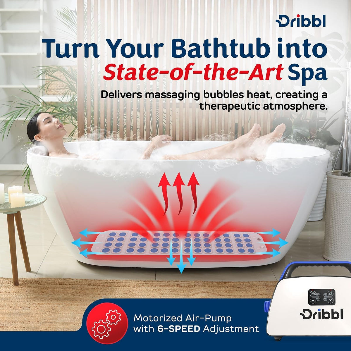 Electric Bubble Massage Bathtub Mat H80715