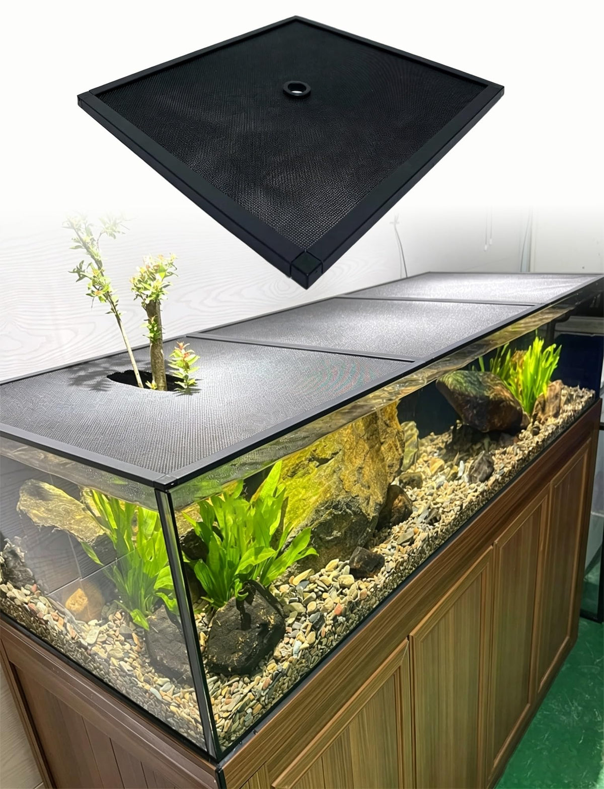 Aluminum Mesh Aquarium Lid for 10-20 Gallon Tanks T381316