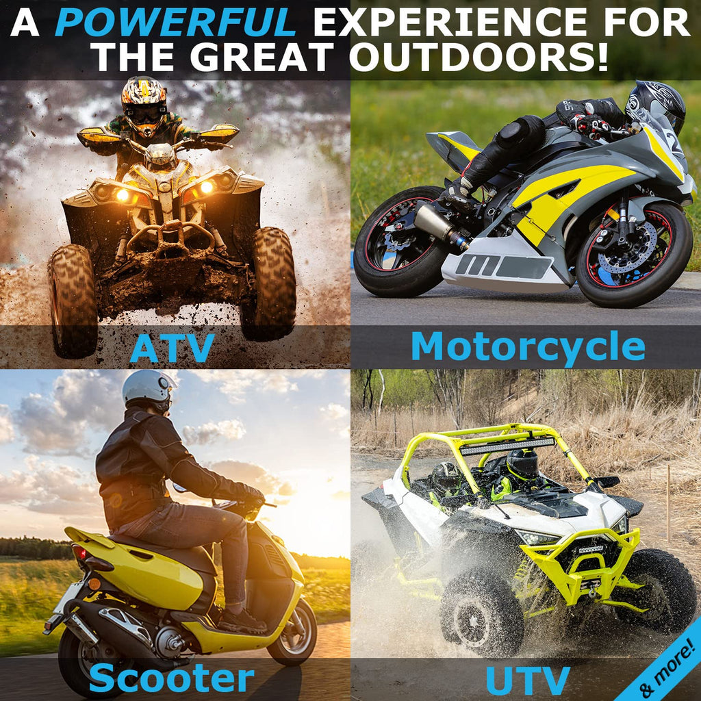12 Volt 11.2 AH 230 CCA Rechargeable Maintenance Free SLA AGM Motorcycle Battery Pack of 2 W374