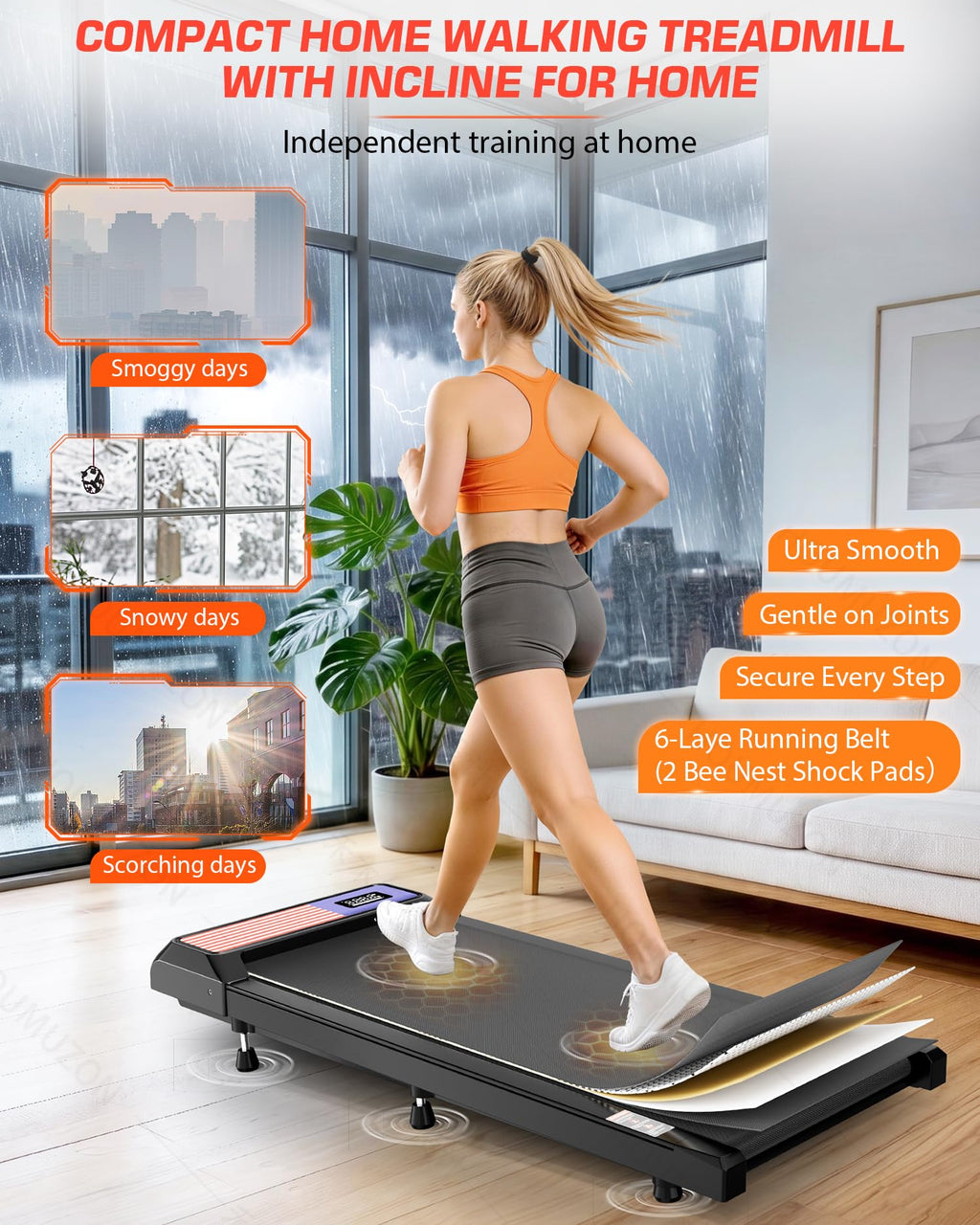 Incline Under Desk Treadmill L4105