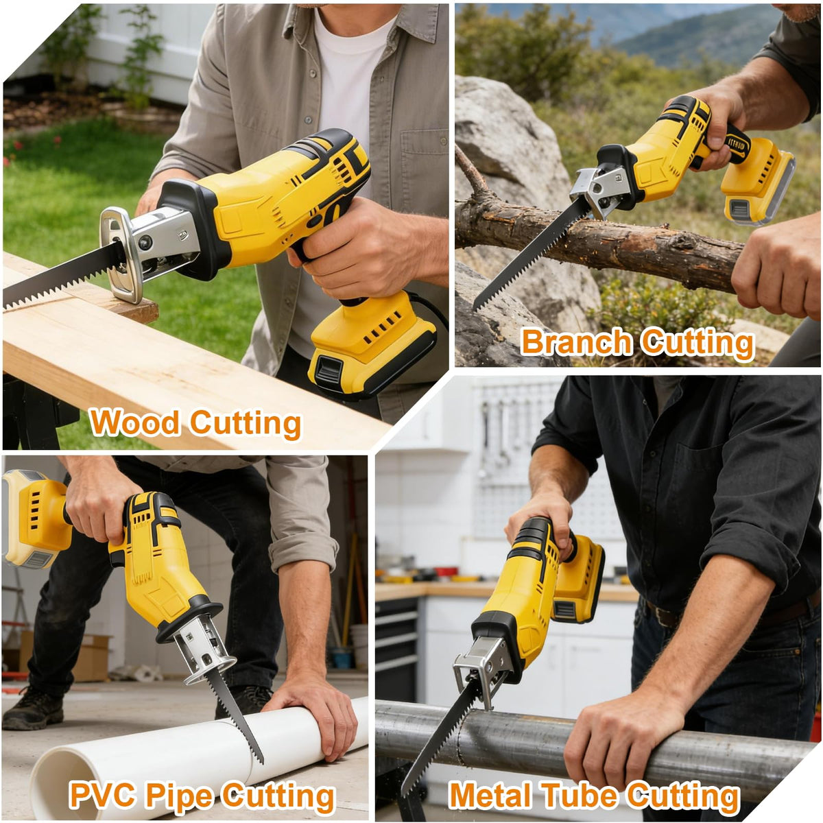Cordless Reciprocating Saw 0-3500 SPM Variable Speed with 4 Blades G394