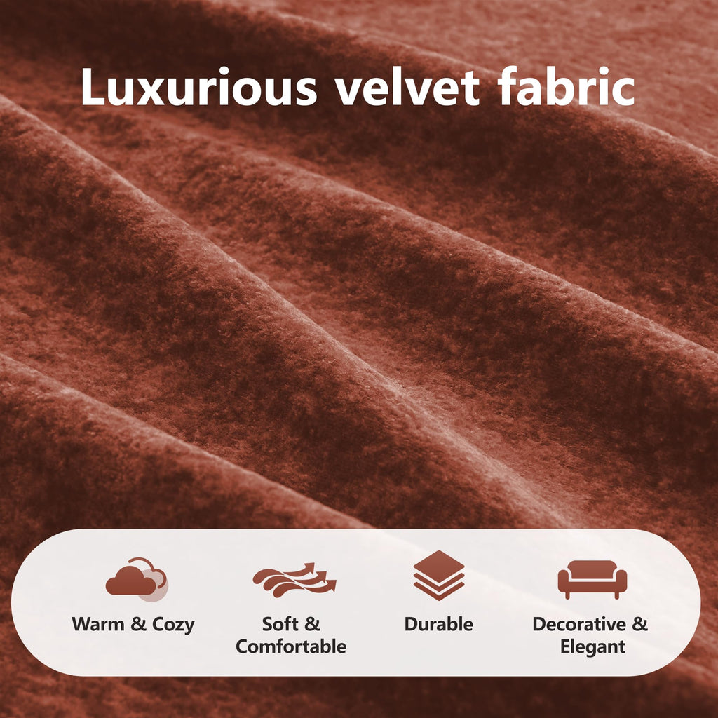 L-Shaped Velvet Sofa with Ottoman K749
