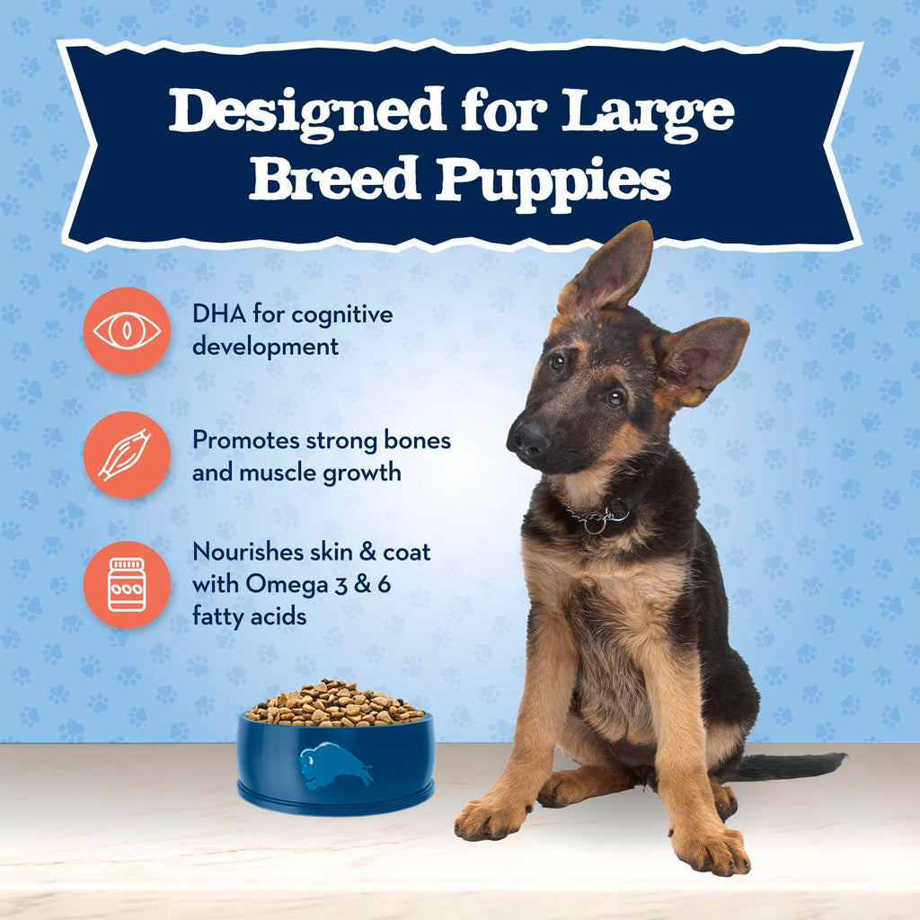 Large Breed Puppy Dry Dog Food Chicken and Brown Rice 24-lb Bag B727