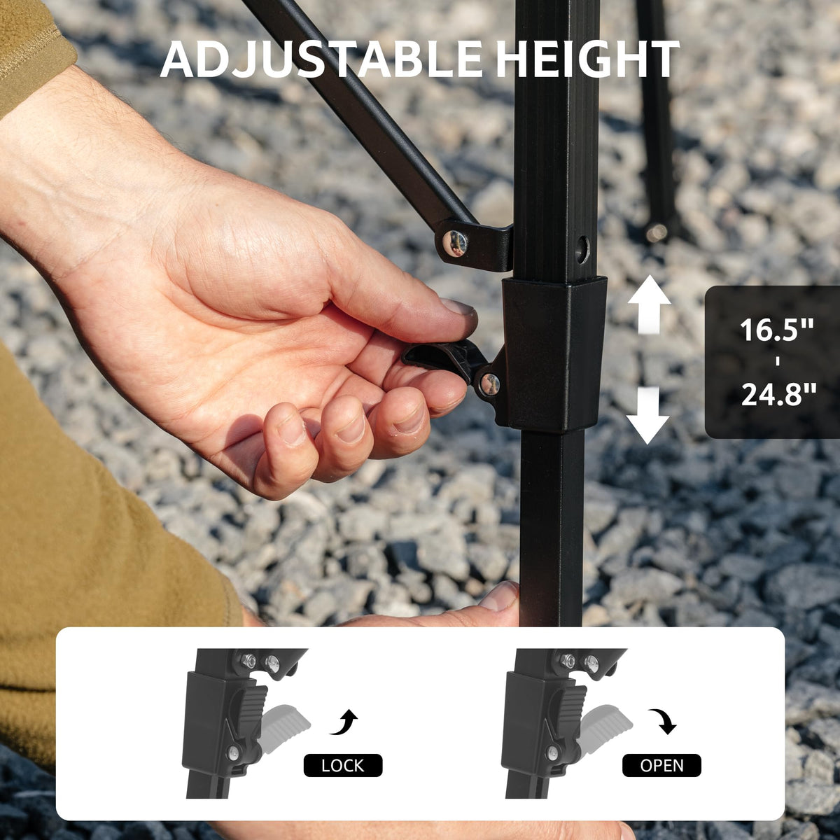 Camping Table Height Adjustable T5960