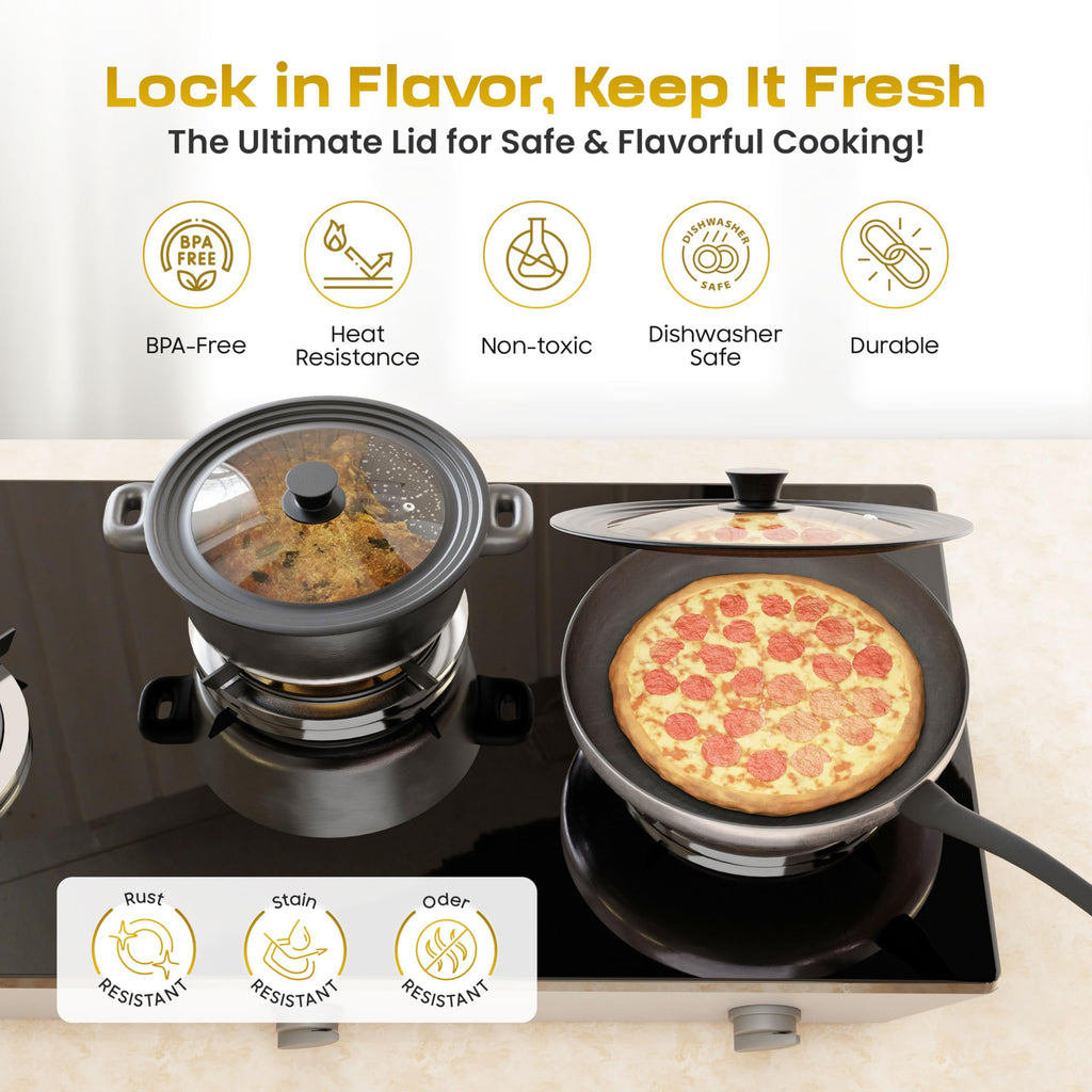 Universal Lid for Pots, Pans & Skillets, 7.5-11.5" E904436