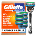 Shaving Razor with 8 Blade Refills E43478