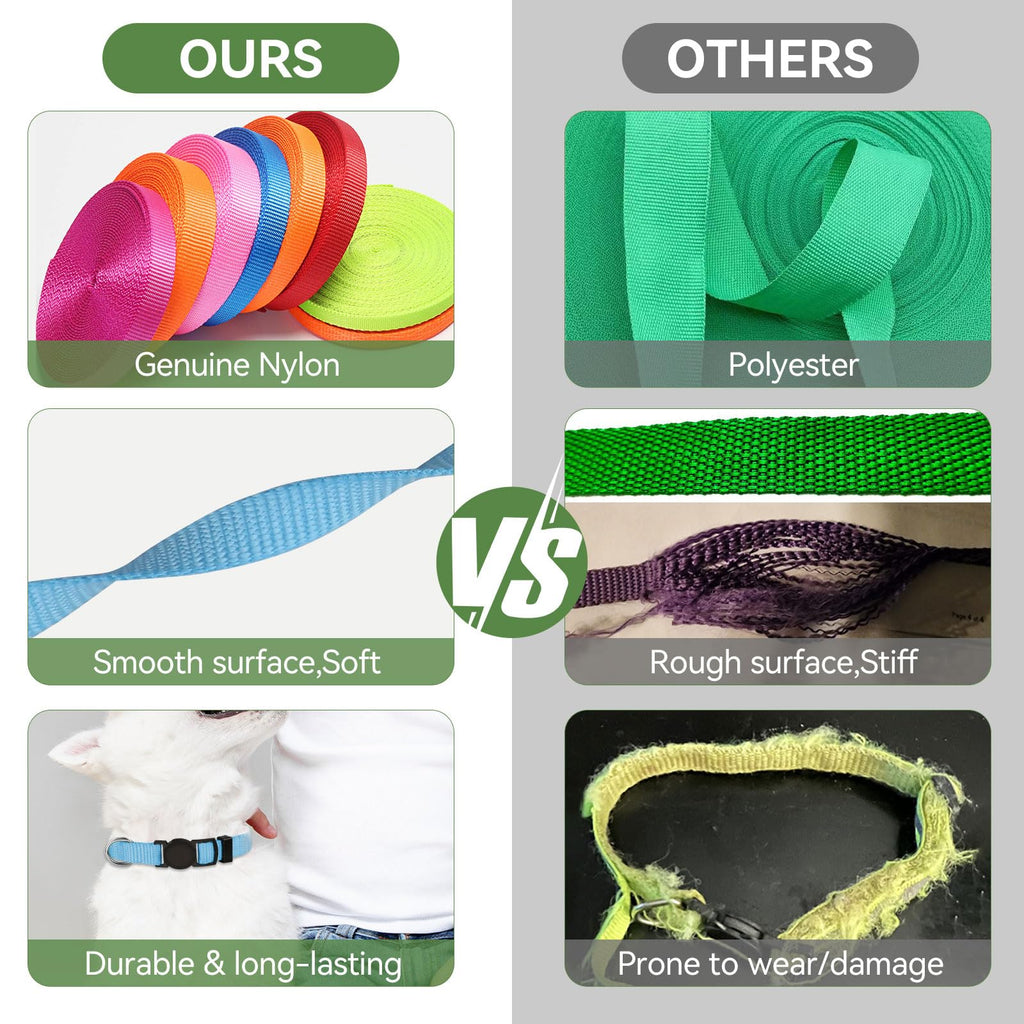 20 PCS Nylon Breakaway Puppy Collars U7961