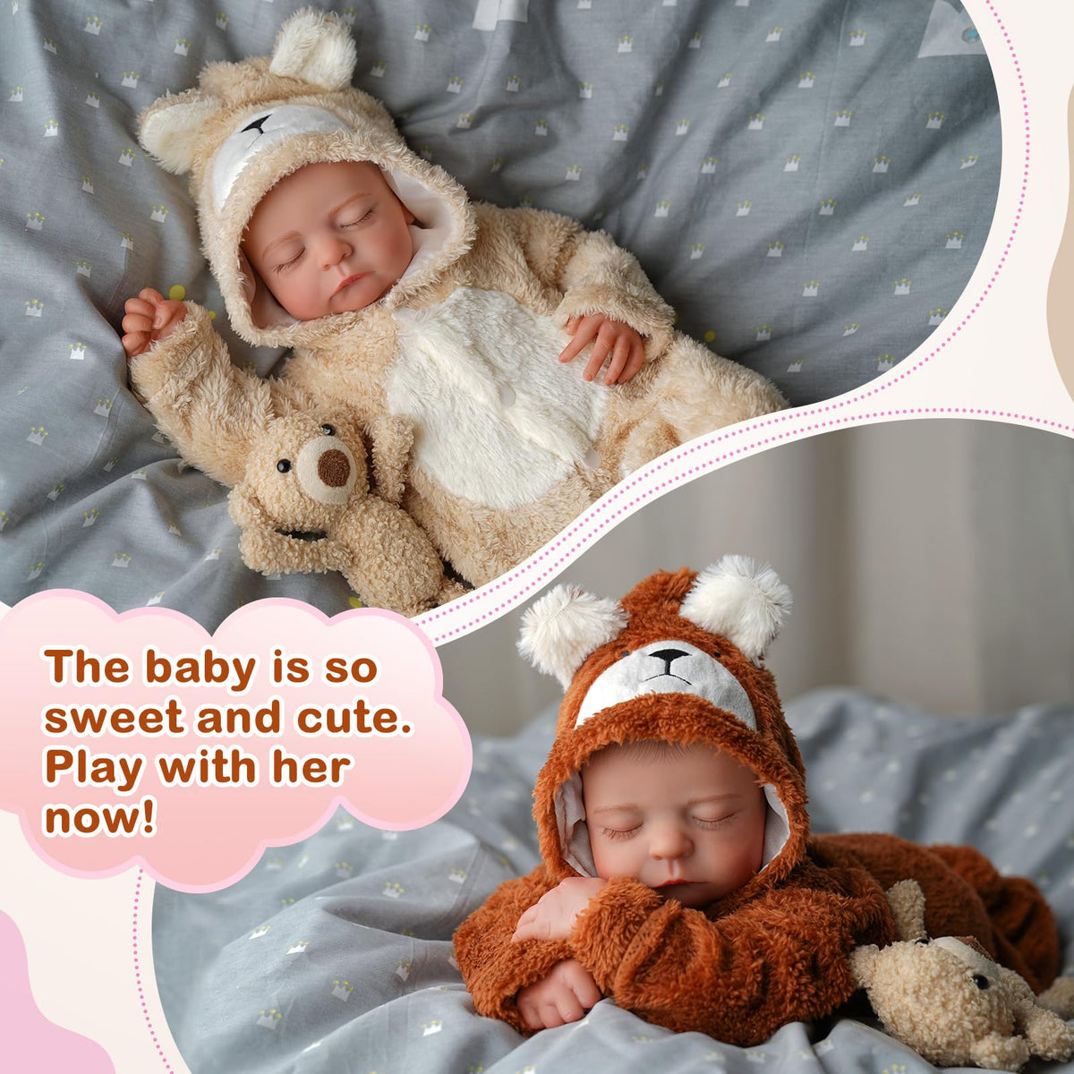 20 inch Soft Body Poseable Baby Doll O727280