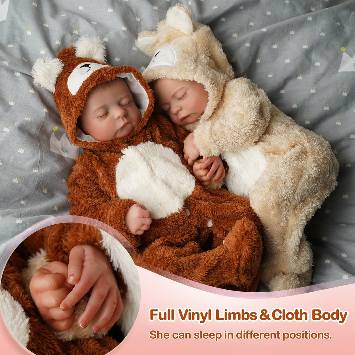 20 inch Soft Body Poseable Baby Doll O727280