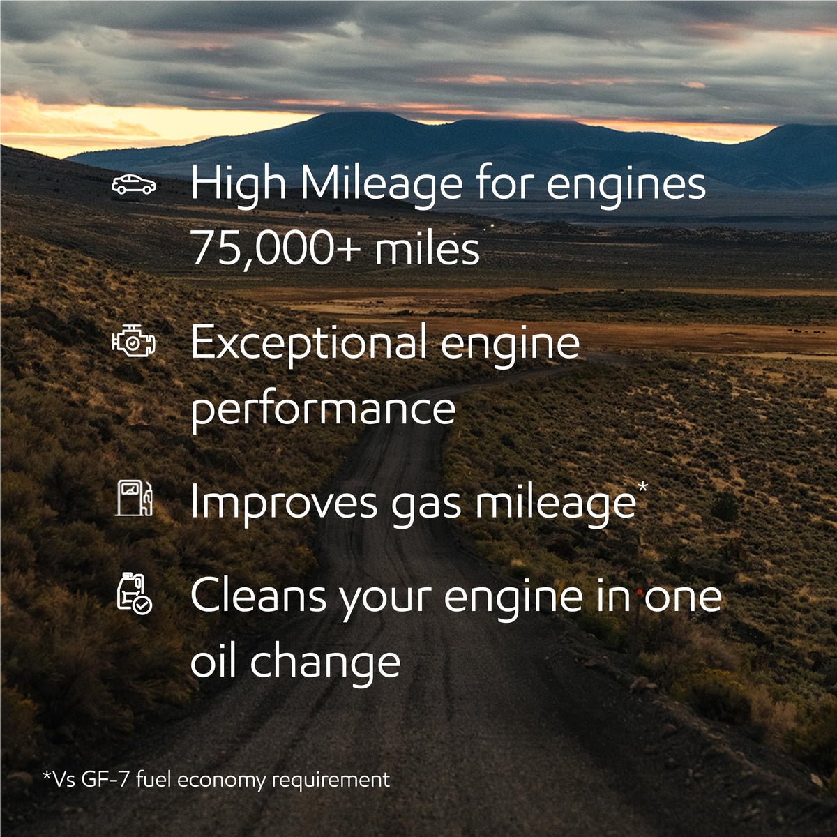 5W-30 Full Synthetic High Mileage Oil 6 Pack Q50992