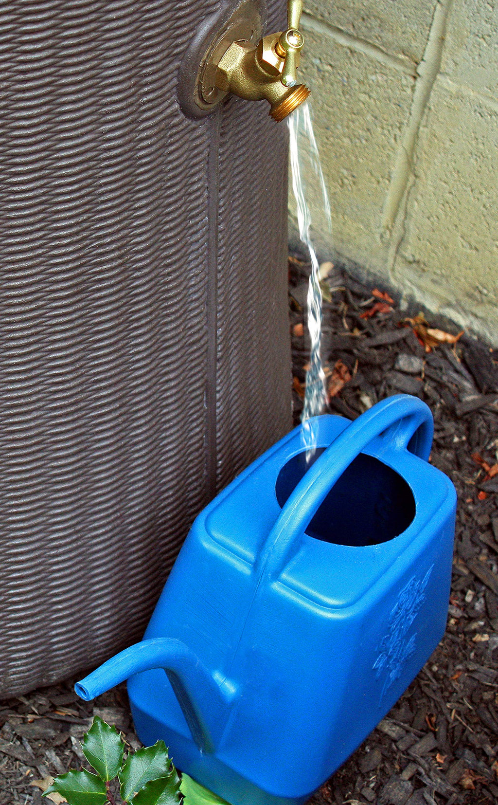 50 Gallon Flat Top Rain Saver Dark Brown A161085