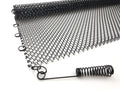Black Fireplace Mesh Screen Curtain, Two Panels U8079